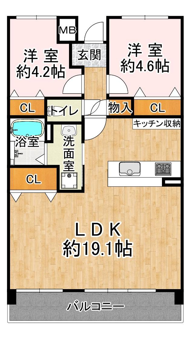 井吹東シティコートの間取り