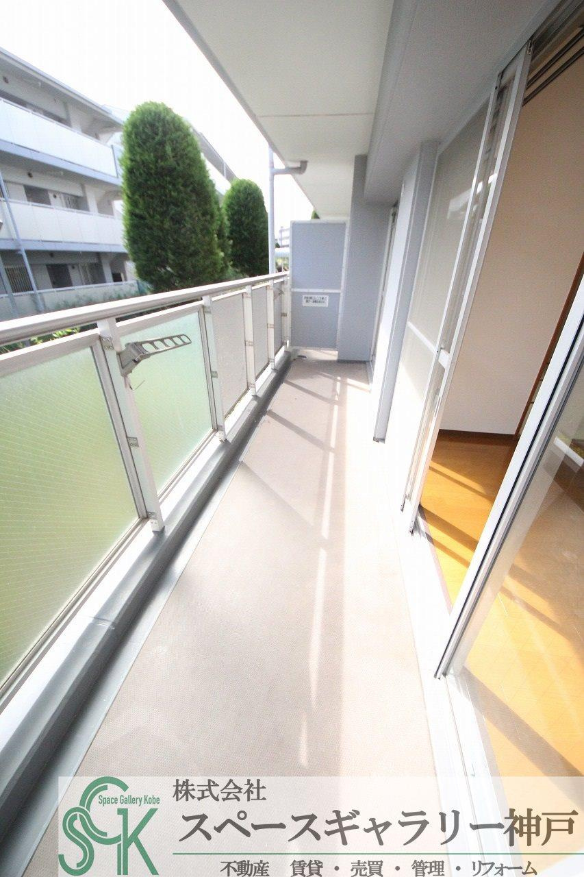 井吹東シティコートのバルコニー