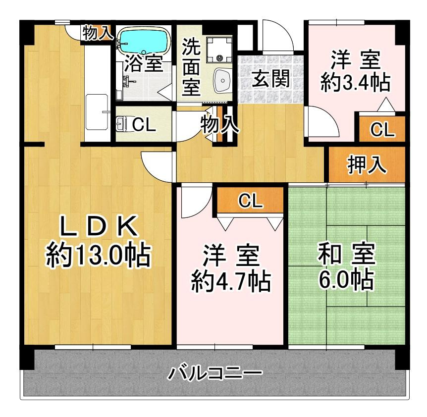 井吹東シティコートの間取り