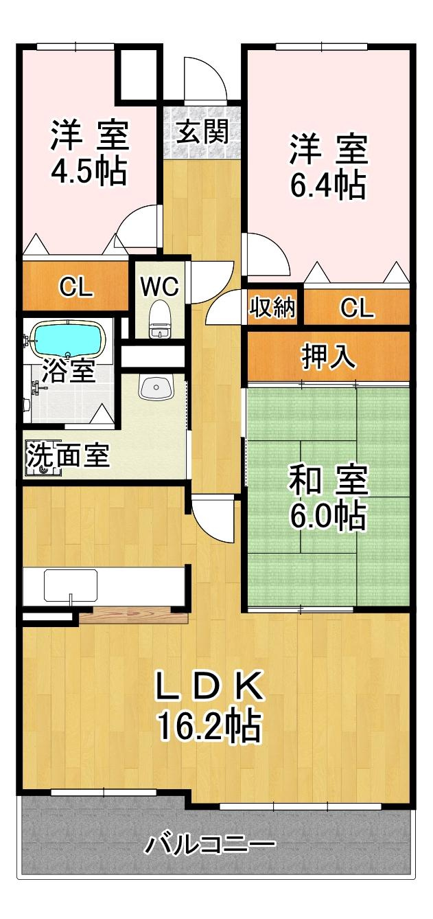 井吹西シティコートの間取り