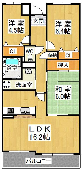 井吹西シティコートの間取り