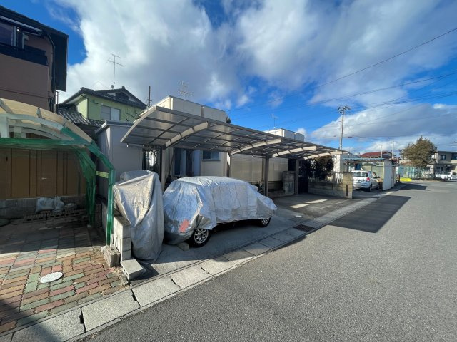 郡山市安積北井2丁目　売地の前面道路含む現地写真