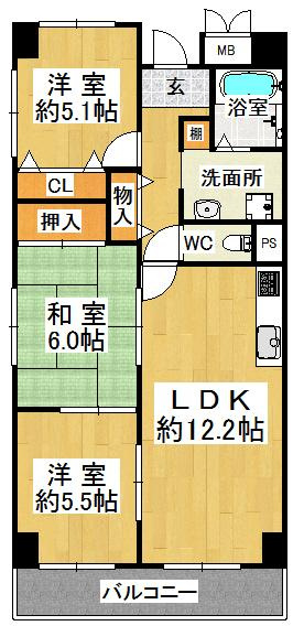 ルミエール神戸の間取り