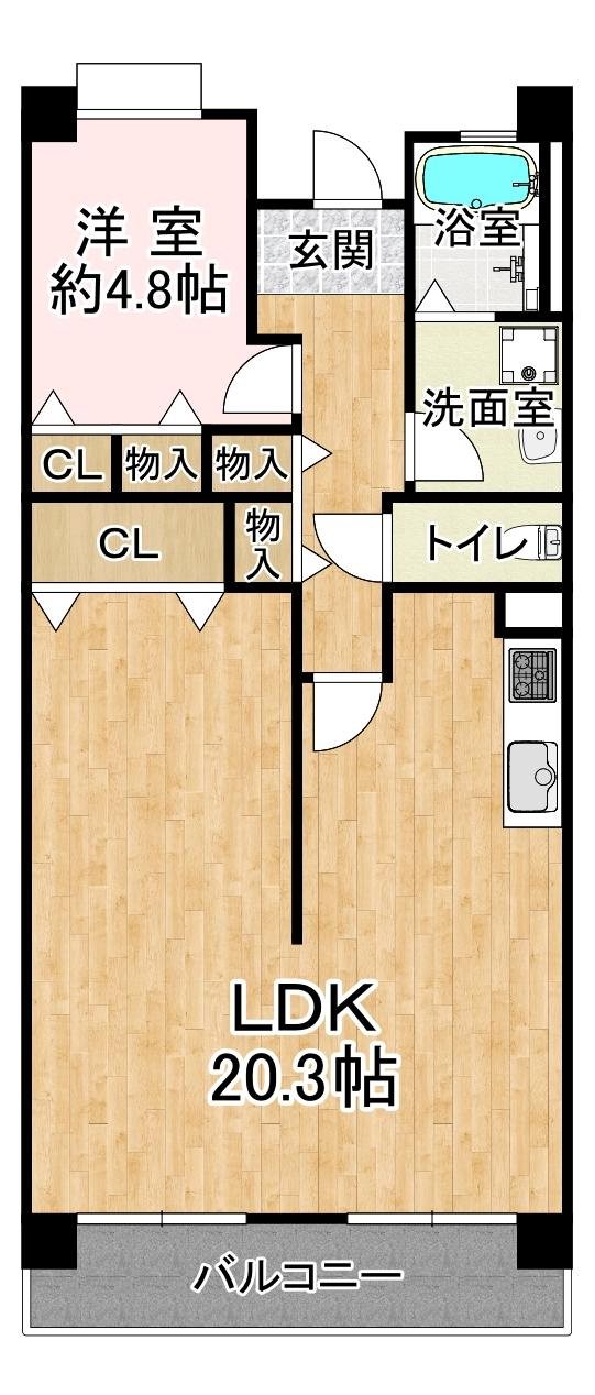 王塚東シティコートの間取り