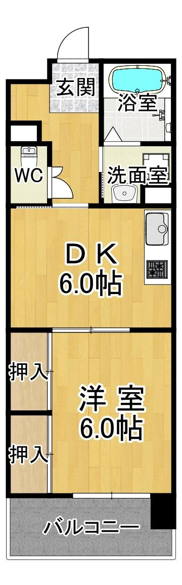 兵庫駅北シティコートの間取り