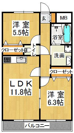 calcite(カルサイト)の間取り