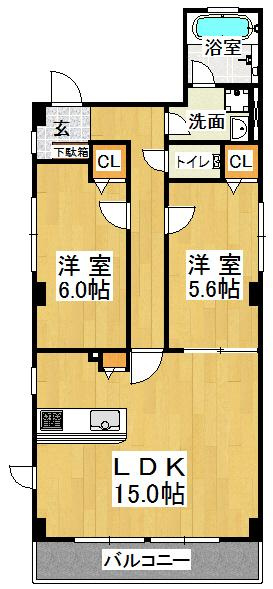 Cozy Court 垂水の間取り