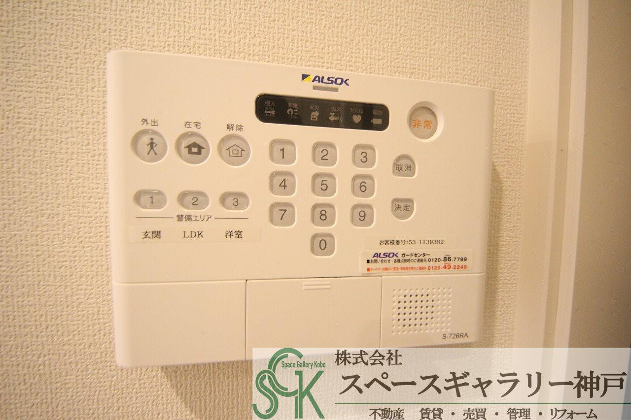 D-room　明石オーシャンビューハイツのセキュリティ