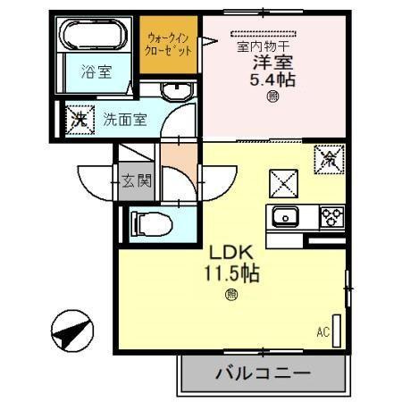 D-room　明石オーシャンビューハイツの間取り