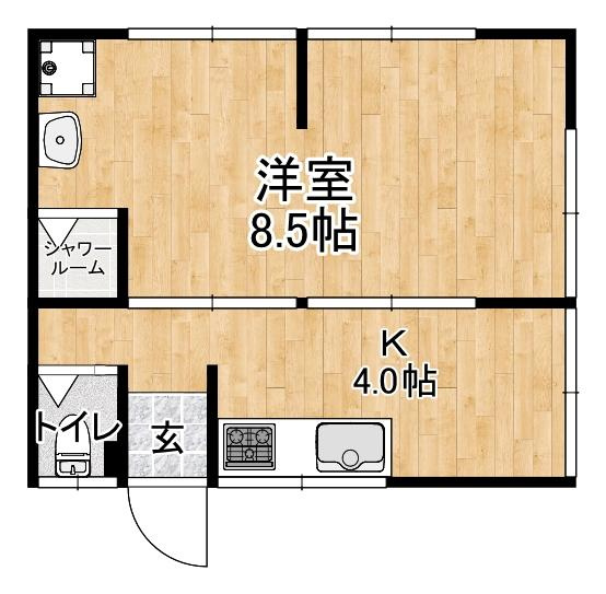 hattokuapartmentの間取り