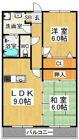 La　Vista　HIROSE(ラ・ビスタ・ヒロセ)の間取り