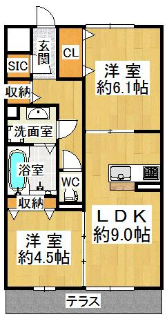 LaLa　FUKUDAの間取り