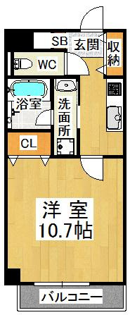 YKハイツ西明石Ⅱの間取り