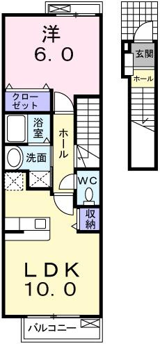 アイリス　プレイスの間取り