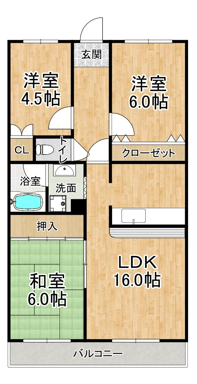 アペリオハイムの間取り