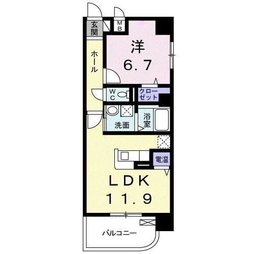 ヴィラ村雨の間取り