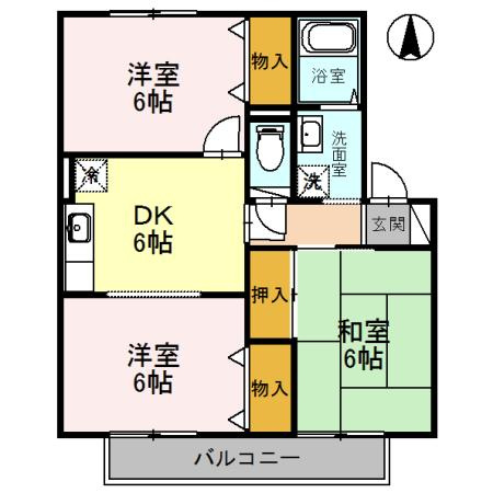 ヴェールハイム霞ヶ丘の間取り
