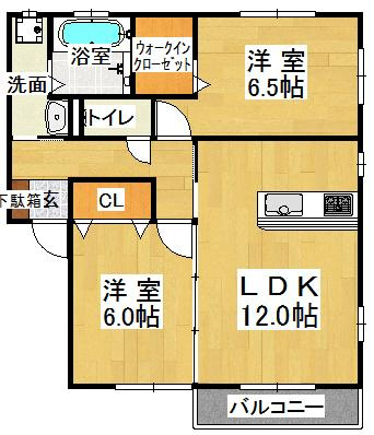エクセルコート　Ⅰの間取り