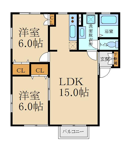 エクセル北川の間取り