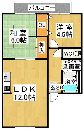 エクレール池上の間取り