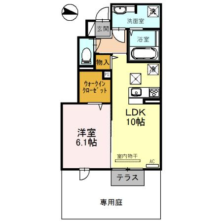 エクレール福井の間取り