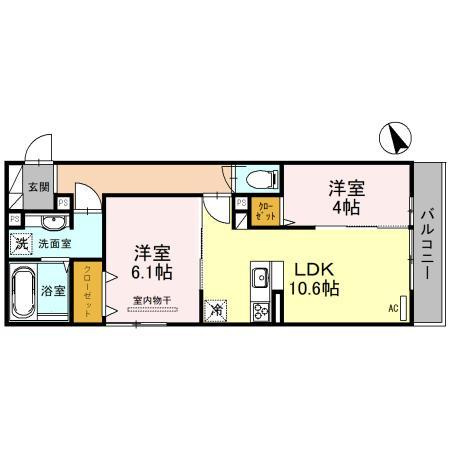 エクレール福田の間取り