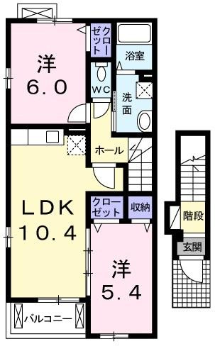 エステート上口の間取り