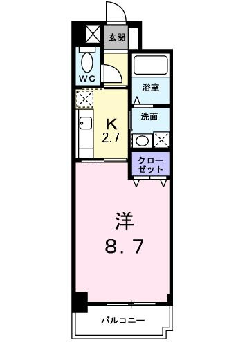 カレント　スクエアの間取り