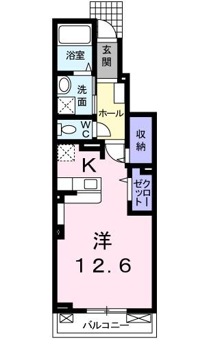 グラン　ブルⅡの間取り
