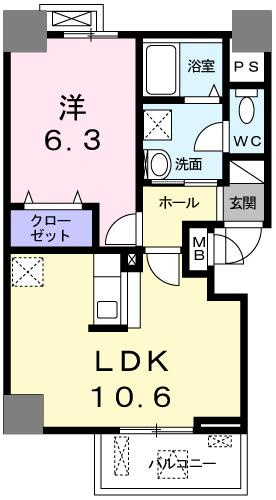 グラン　ブルⅢの間取り
