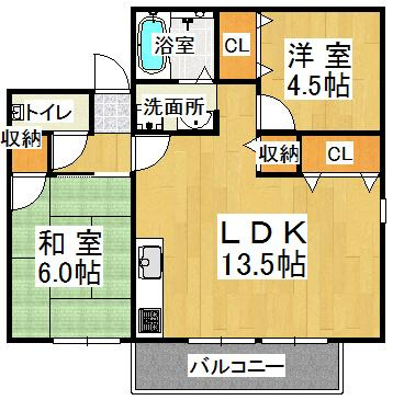 グランヴェール垂水の間取り