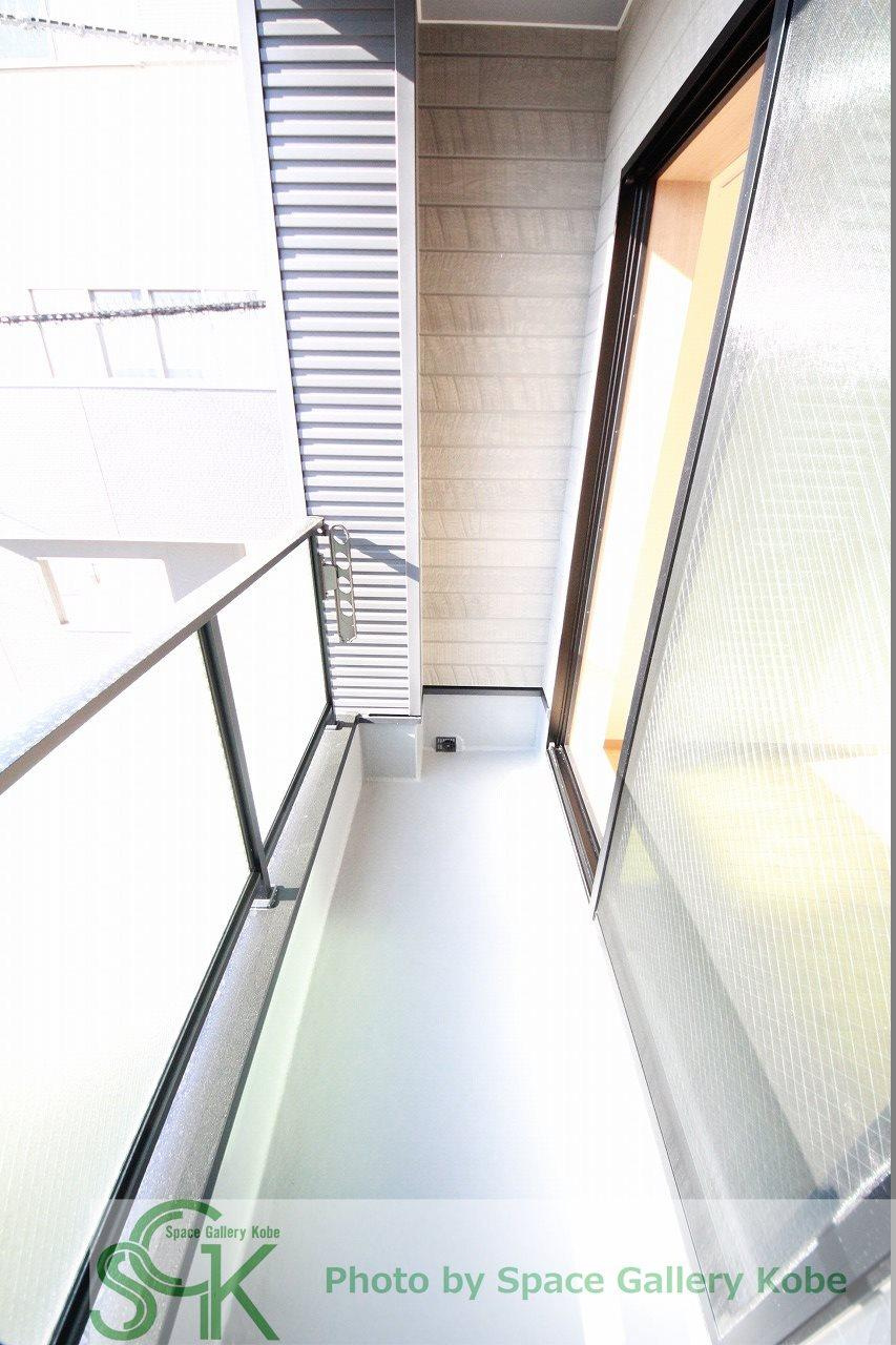 グランデ石屋川3のバルコニー