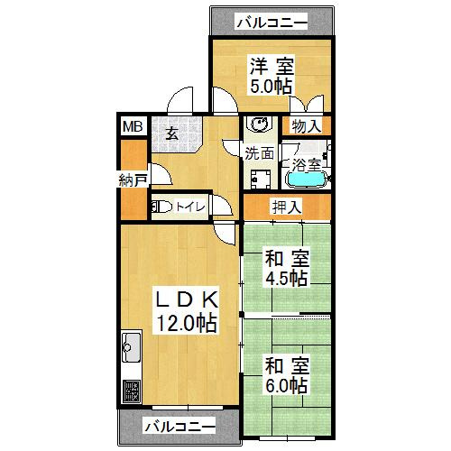 グリーンメゾン片山の間取り
