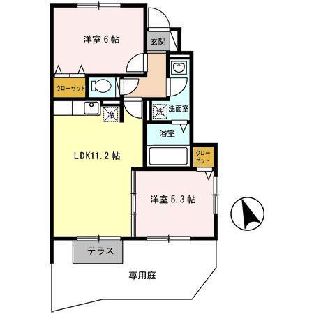 グレース・メゾン　B棟の間取り