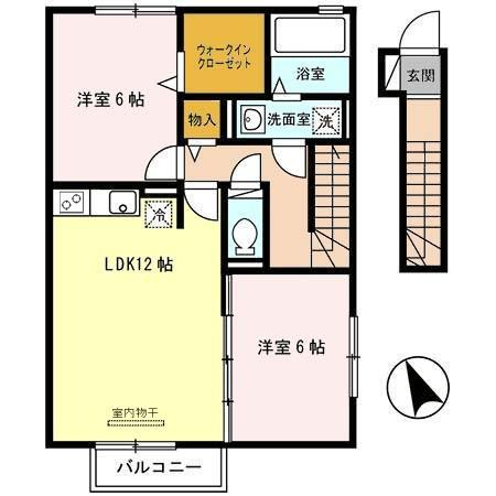 グレース・メゾン　B棟の間取り