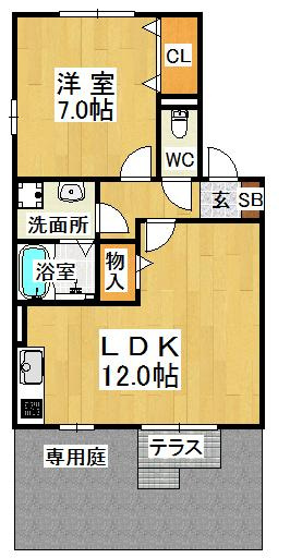 グレイス中道の間取り