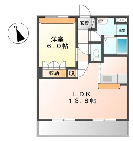 コーポ・サカシタ　A棟の間取り
