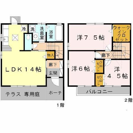 サニーウィルBの間取り