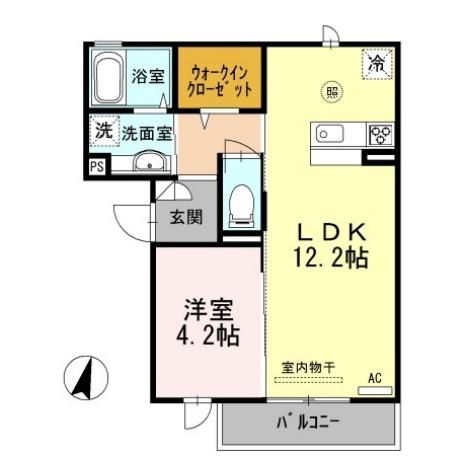 サニーハイツ青山　B棟の間取り