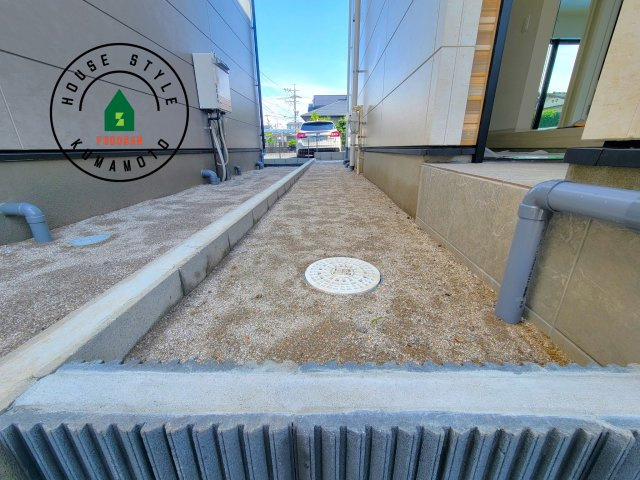 熊本市中央区出水5丁目第2-2棟（2号棟）　の庭|お庭で自由な時間を過ごせます。