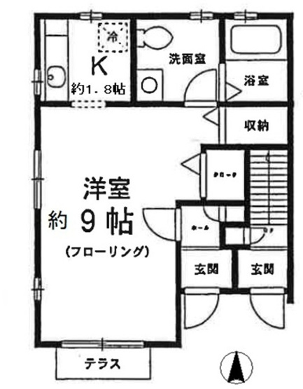 【間取り】 | エスポワール弦巻