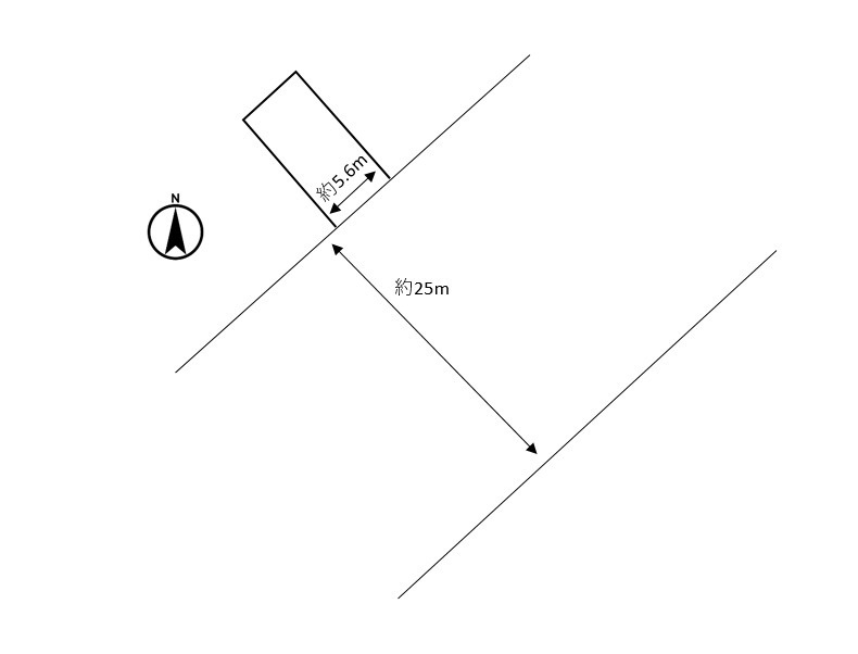 鹿児島市春日町土地の土地図