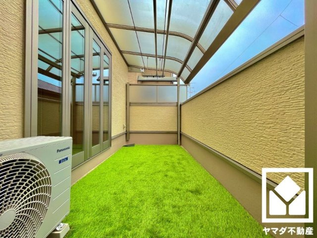 宇治市広野町尖山のバルコニー