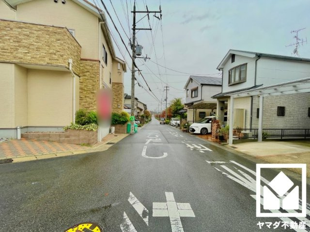 宇治市広野町尖山の前面道路含む現地写真