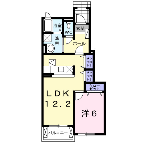 Ｕー１５１　Ｔ２の間取り
