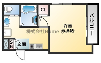【間取り】 | MELDIA大蓮Ⅰ