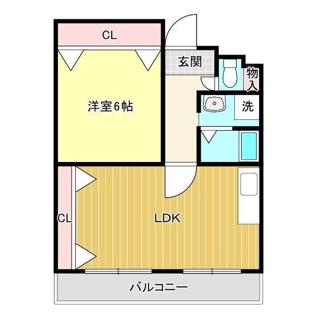 新大阪パークハイツの間取り