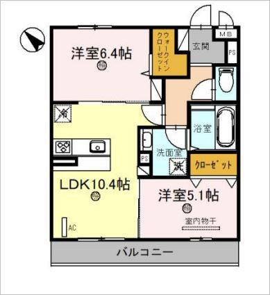 D-room五反田の間取り