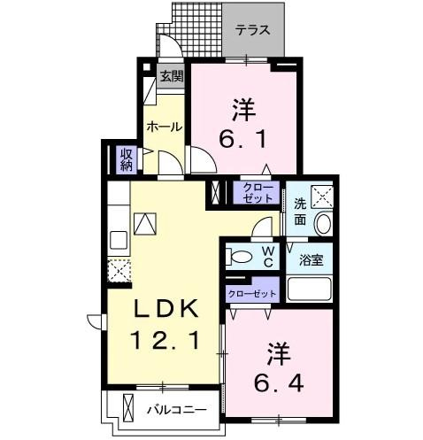 アルストロメリアⅠの間取り