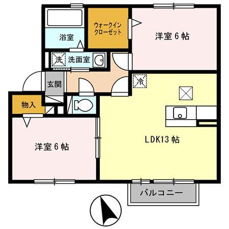 ヴィ　ボヌールの間取り